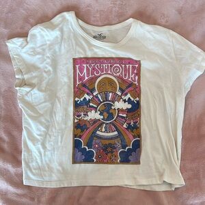 Hollister cropped festival shirt